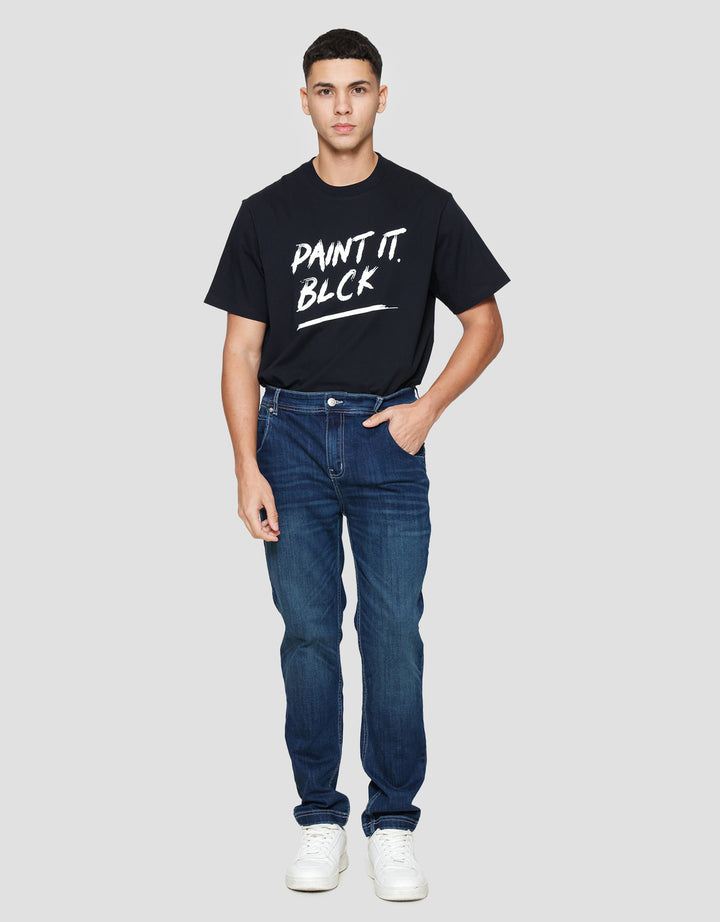 Cole Slim Milea Whisker Spray Celana Panjang Denim Pria