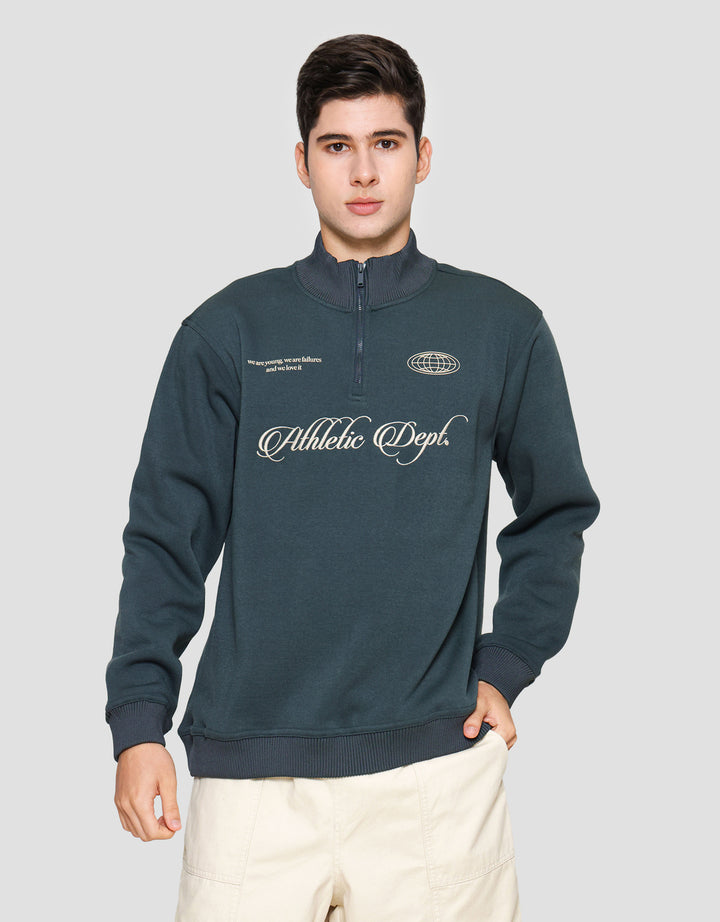 Nevada Half Zipper With Mix Rib Collar Sweater Pria