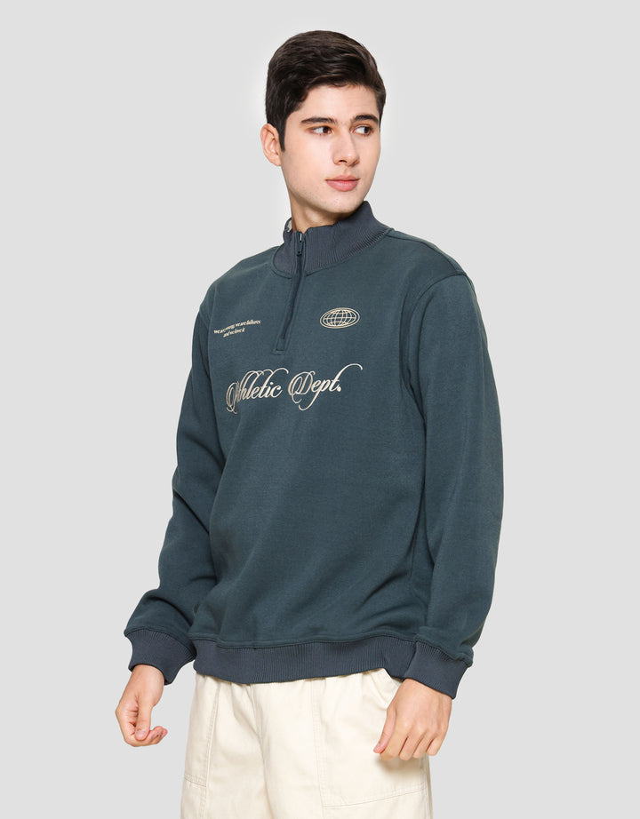 Nevada Half Zipper With Mix Rib Collar Sweater Pria