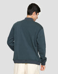 Nevada Half Zipper With Mix Rib Collar Sweater Pria
