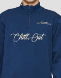 Nevada Half Zipper With Mix Rib Collar Sweater Pria