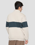 Nevada Half Zipper And Mix Sweater Pria