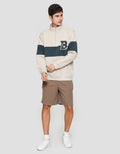 Nevada Half Zipper And Mix Sweater Pria