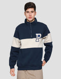 Nevada Half Zipper And Mix Sweater Pria