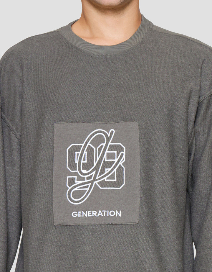 Nevada Reversible With Patches Embro Sweater Pria