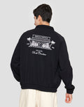 Nevada Fleece Zipper With Backprint Jaket Pria
