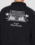 Nevada Fleece Zipper With Backprint Jaket Pria