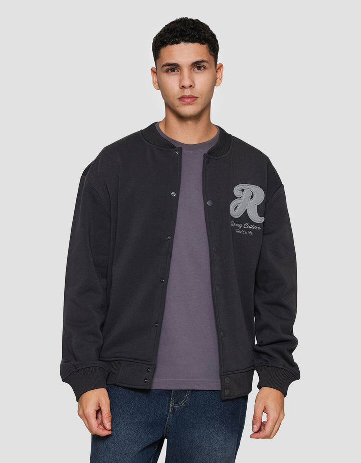 Nevada Varsity With Patches Jaket Pria