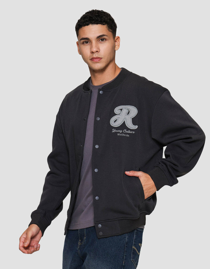 Nevada Varsity With Patches Jaket Pria