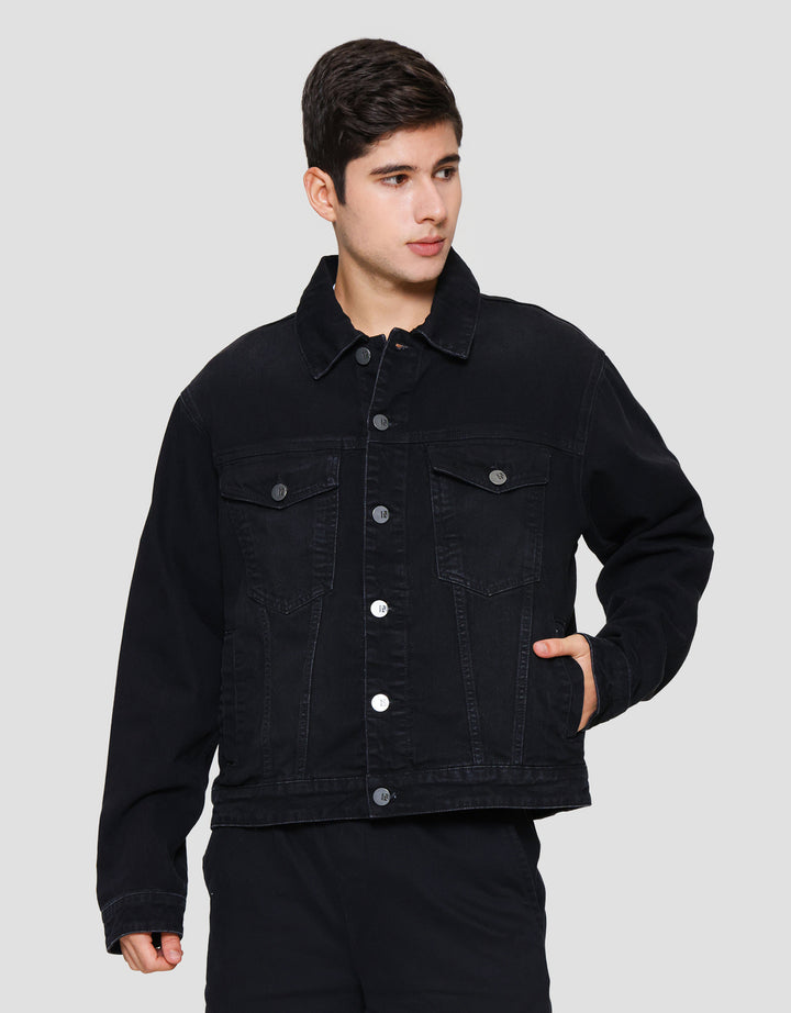 Nevada Boxy Fit Jaket Denim Pria