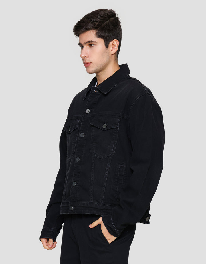 Nevada Boxy Fit Jaket Denim Pria