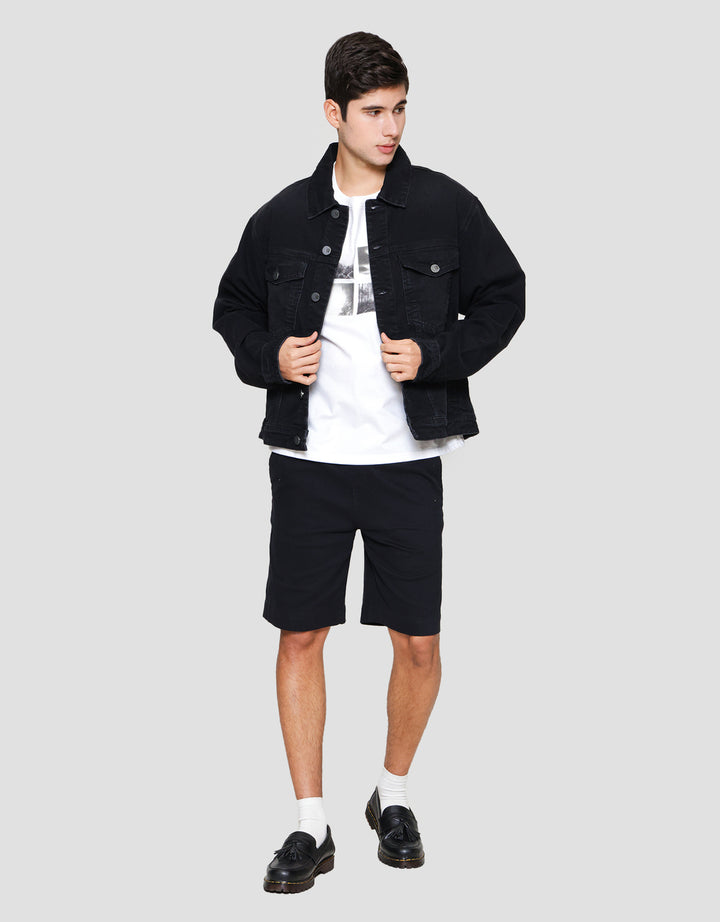 Nevada Boxy Fit Jaket Denim Pria