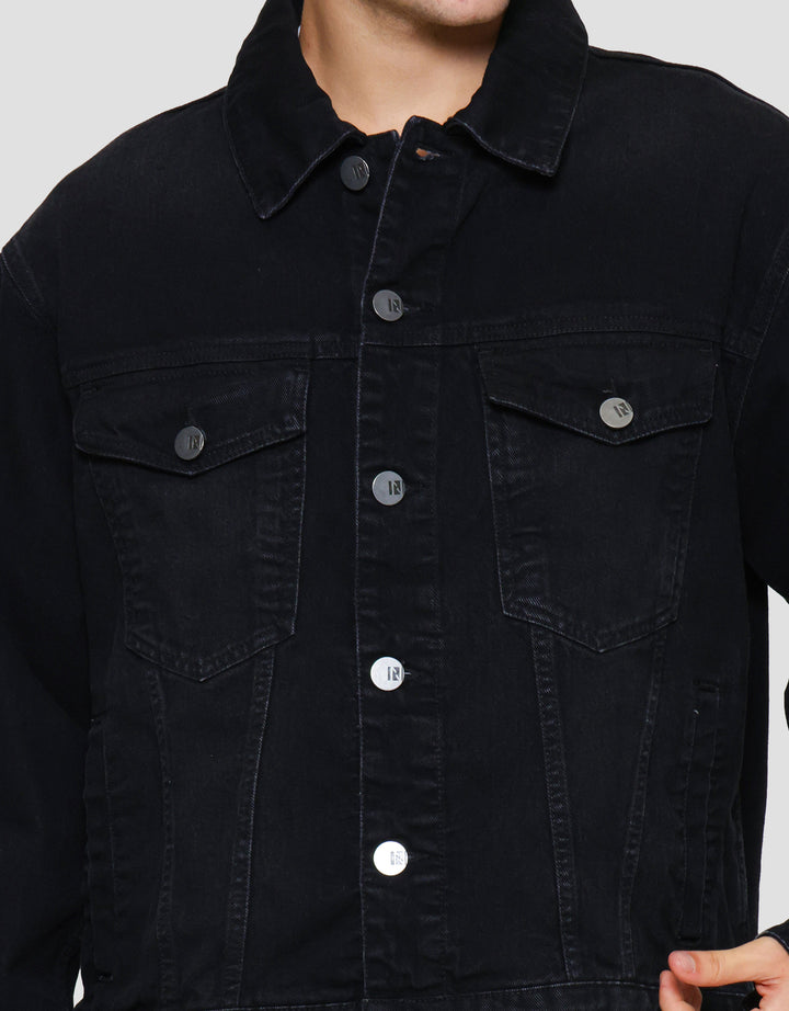 Nevada Boxy Fit Jaket Denim Pria