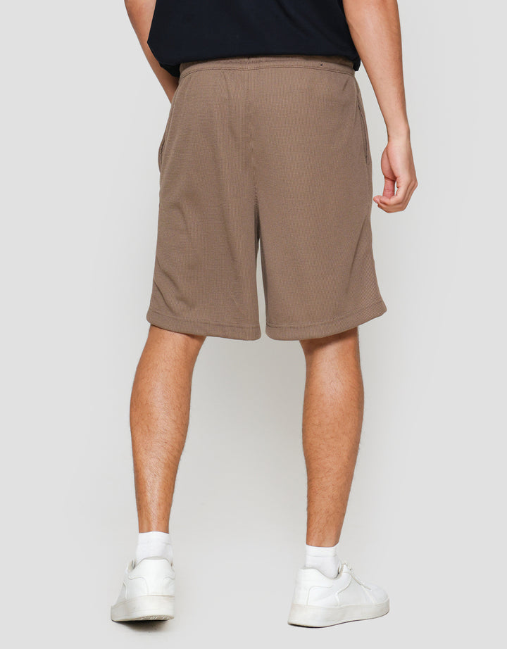 Nevada Knit Baggy Fit Texture Waffle Celana Pendek Pria