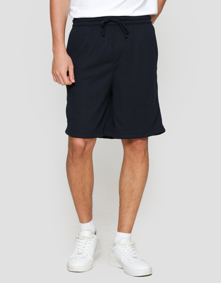 Nevada Knit Baggy Fit Texture Waffle Celana Pendek Pria