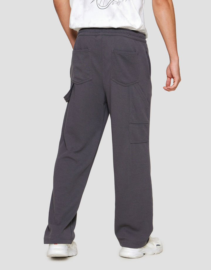 Nevada Knit Loose Fit Carpenter With Texture Celana Jogger Pria