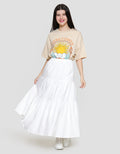 Nevada Woven Tier Rok Maxi Wanita