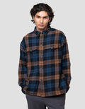 Cardinal Casual Print Big Check Kemeja Pria