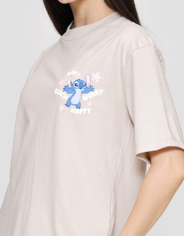 Suko Graphic Stich Kaos Oversize Wanita