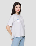 Suko Oversized Graphic Stich Print Kaos Wanita