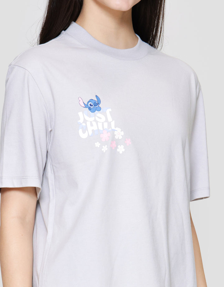 Suko Oversized Graphic Stich Print Kaos Wanita