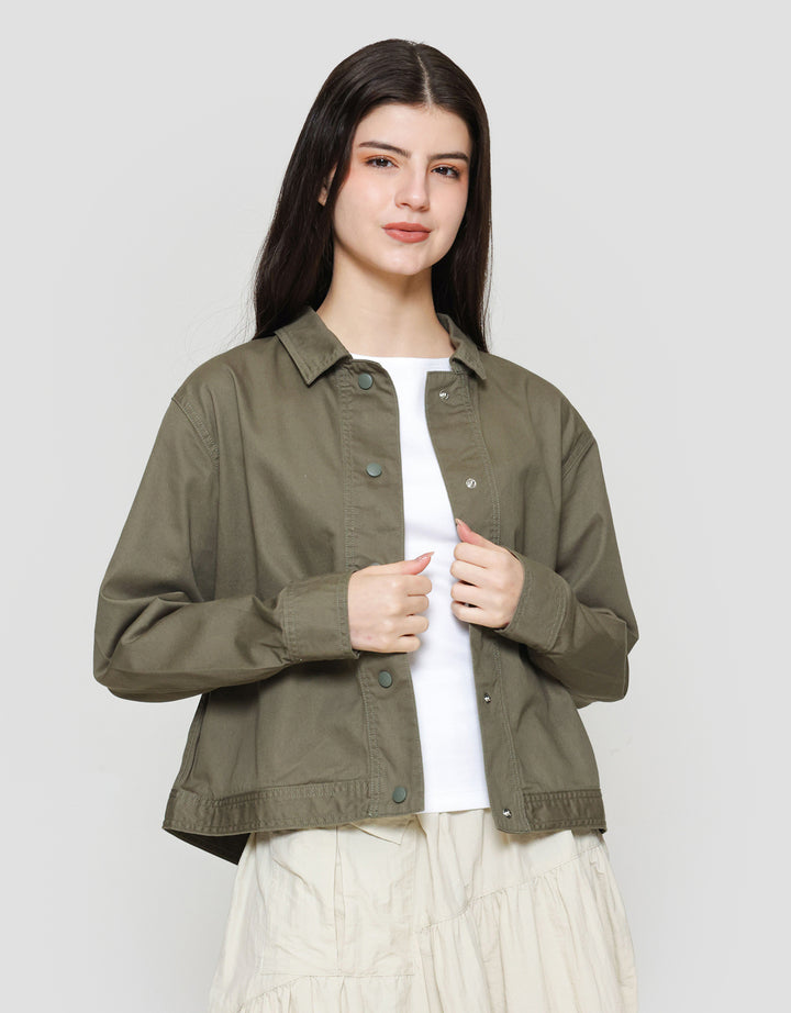 Suko Twill Collar Jaket Wanita