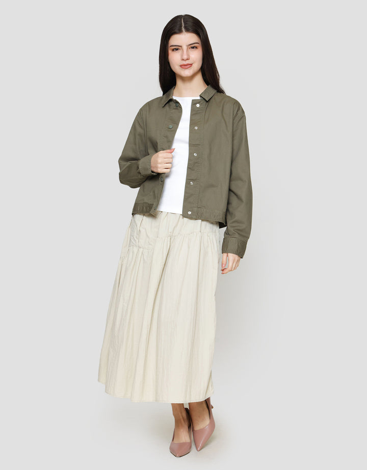 Suko Twill Collar Jaket Wanita