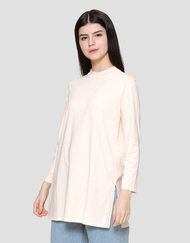 Suko Kerah Bulat Lengan Panjang Kaos Wanita