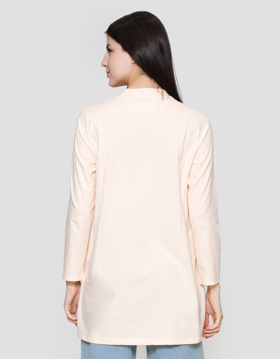 Suko Kerah Bulat Lengan Panjang Kaos Wanita