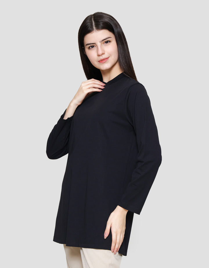 Suko Kerah Bulat Lengan Panjang Kaos Wanita