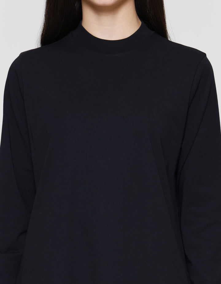 Suko Kerah Bulat Lengan Panjang Kaos Wanita