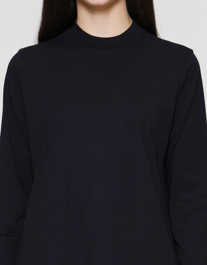 Suko Kerah Bulat Lengan Panjang Kaos Wanita