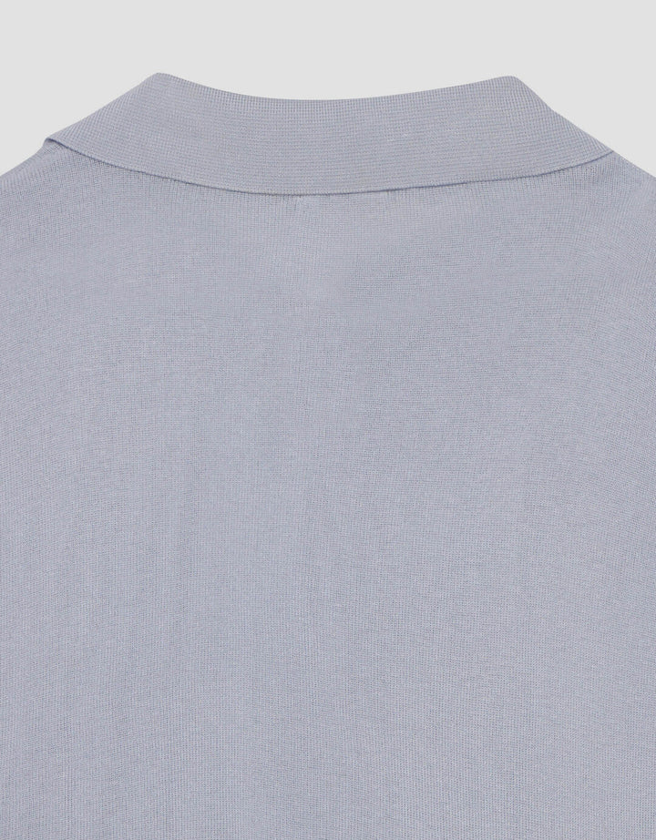 Suko Knit Top Rajut Cap Sleeve Collar Lengan Pendek Blouse Wanita