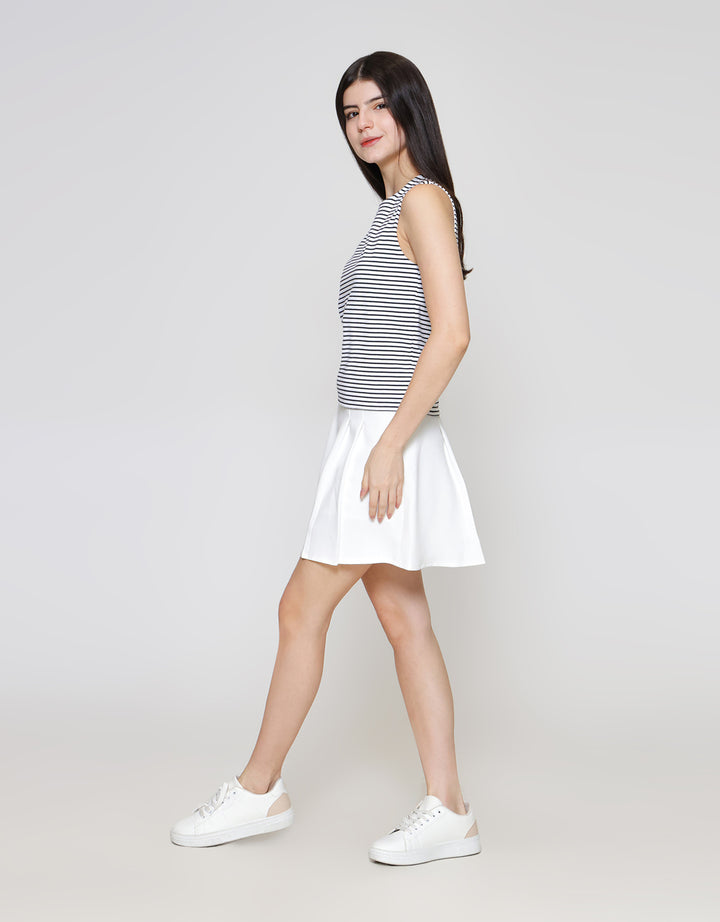 ZES Tanktop Basic Stripe Reg Kaos Tanktop Wanita BELKT008