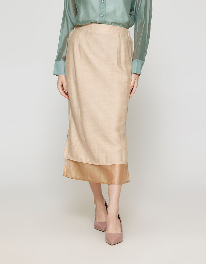 ZES Over Lining Rok Midi Wanita MPRWB004