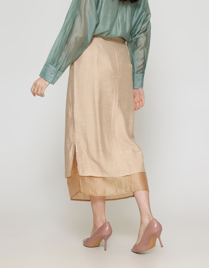 ZES Over Lining Rok Midi Wanita MPRWB004