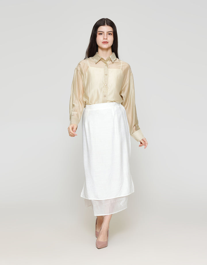 ZES Over Lining Rok Midi Wanita MPRWB004
