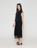 ZES Sleeveless With Zipper Kemeja Wanita MPRWT006