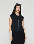 ZES Sleeveless With Zipper Kemeja Wanita MPRWT006