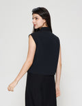 ZES Sleeveless With Zipper Kemeja Wanita MPRWT006