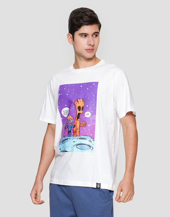 Marvel I'm Groot Print Kaos Lengan Pendek Pria