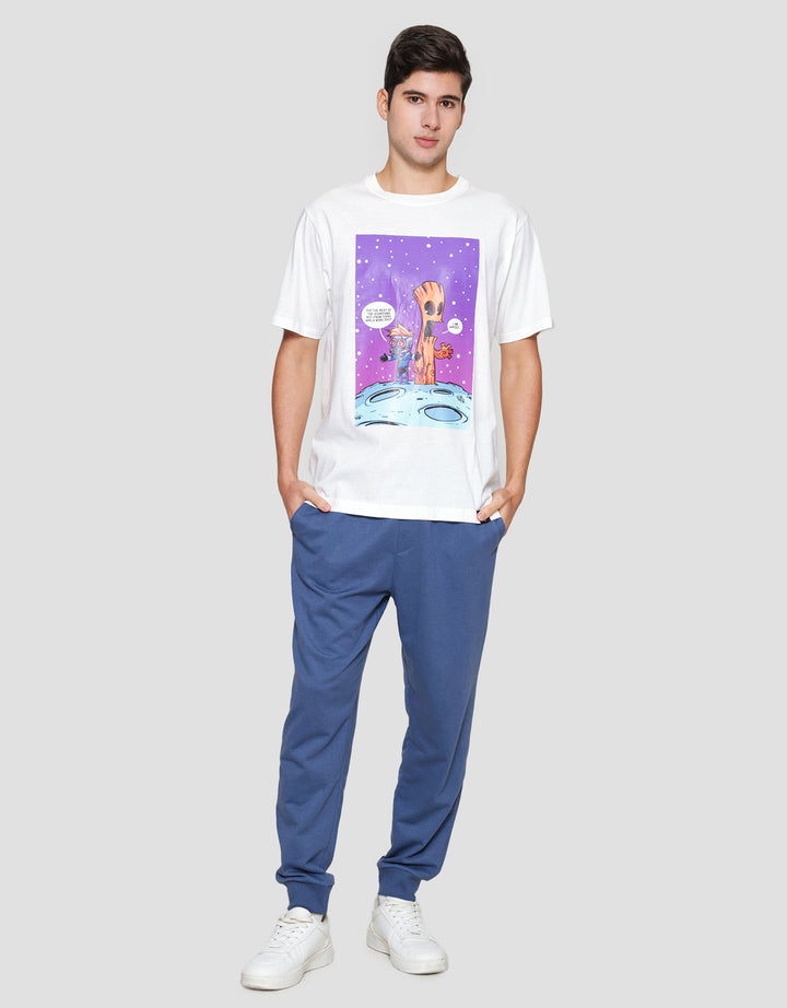 Marvel I'm Groot Print Kaos Lengan Pendek Pria