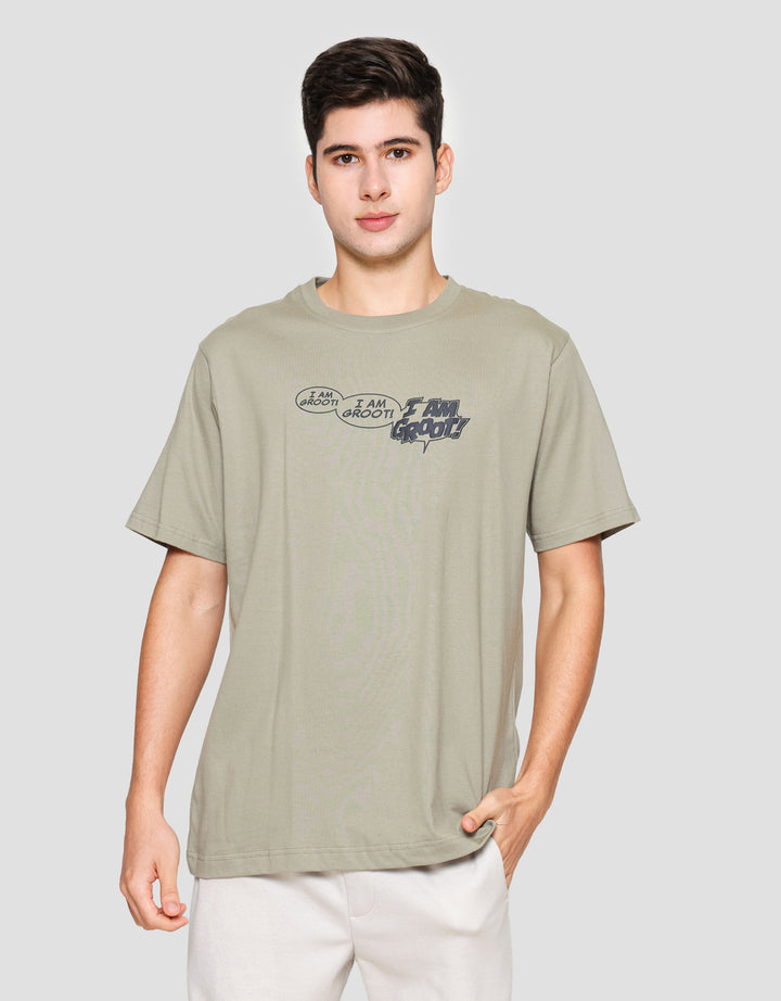 Marvel Marvel I Am Groot Kaos Lengan Pendek Pria