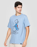 Disney Donald Duck Print Kaos Lengan Pendek Pria
