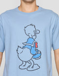 Disney Donald Duck Print Kaos Lengan Pendek Pria