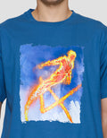 Marvel Fantastic Four Print Kaos Lengan Pendek Pria