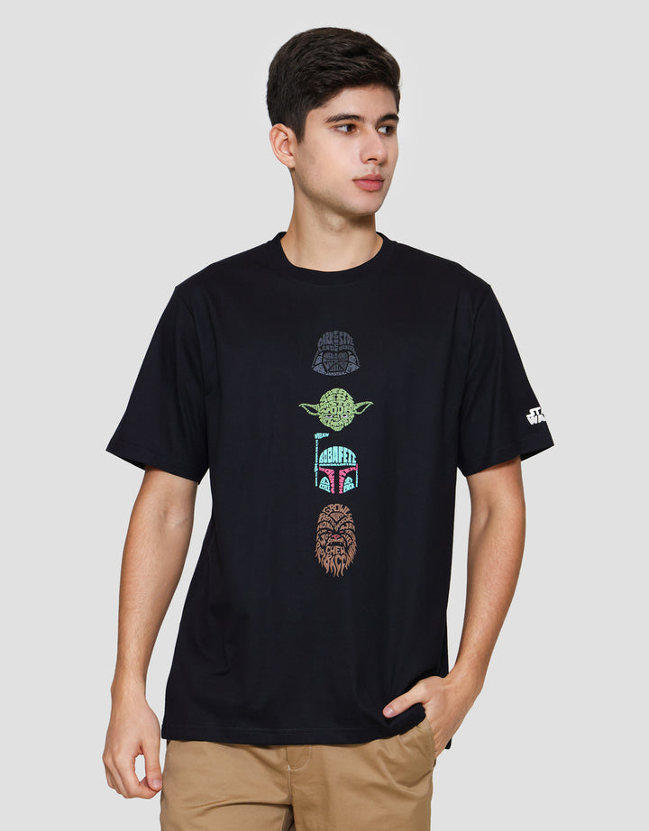 Star Wars Lucas Print Star Wars 4 Icons Print Kaos Pria