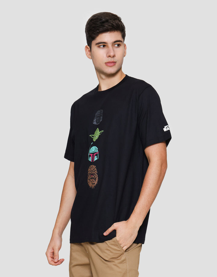 Star Wars Lucas Print Star Wars 4 Icons Print Kaos Pria