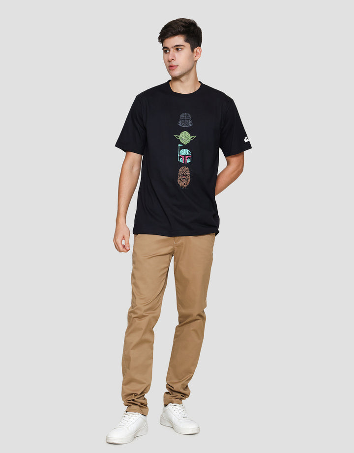 Star Wars Lucas Print Star Wars 4 Icons Print Kaos Pria