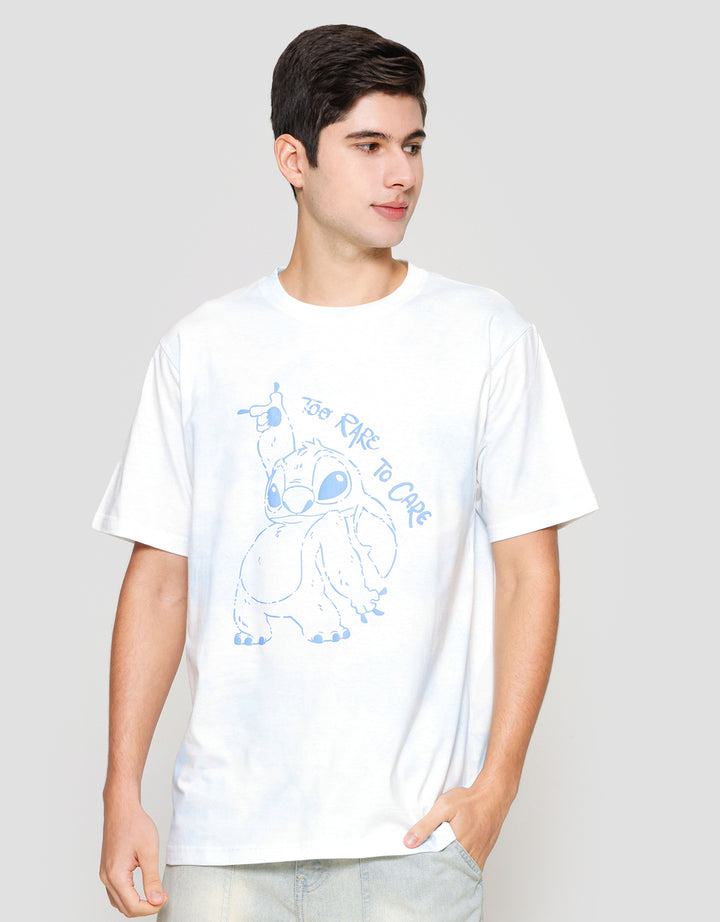 Disney Lilo & Stitch Print Kaos Lengan Pendek Pria